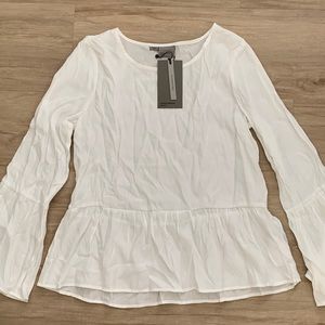 Vero Moda Cream peplum top